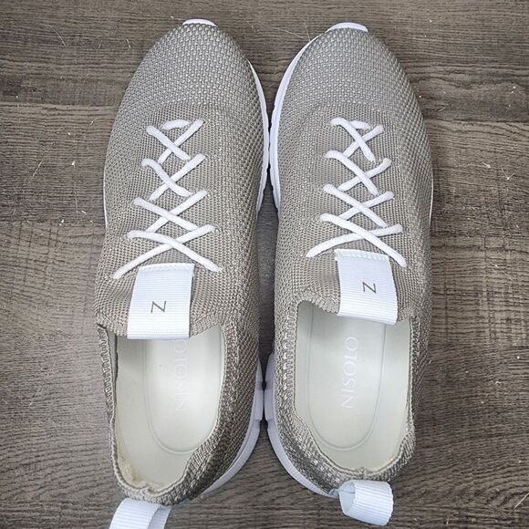 Nisolo Athleisure Eco-Knit Sneaker Shoes Gray Women's Size 10 Brazil Comfort - Picture 9 of 16